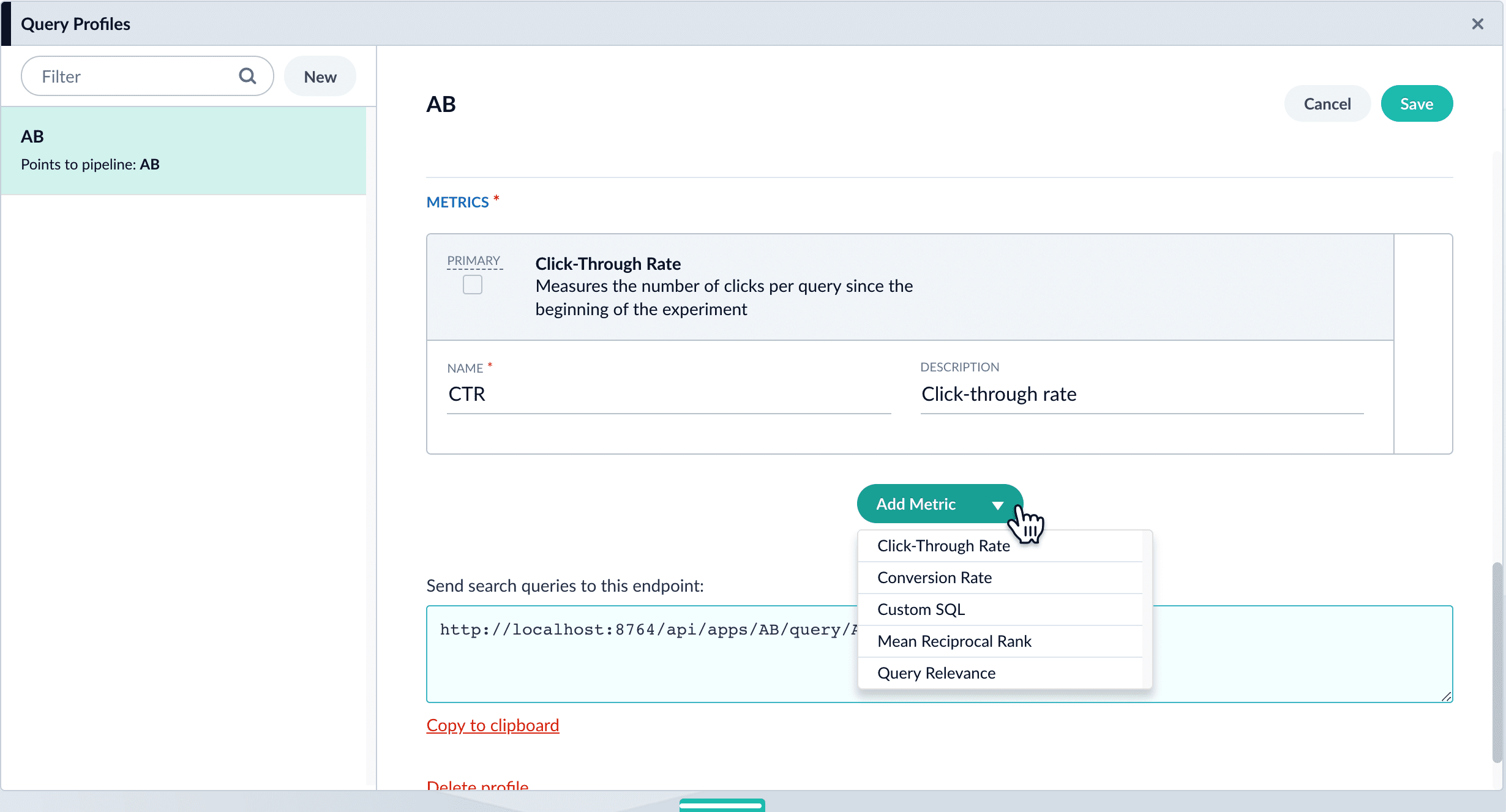 Add metrics in query profile