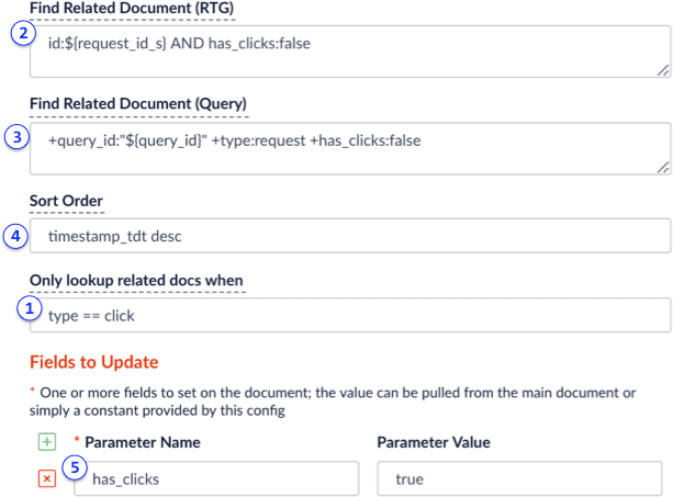 Update Related Documents stage configuration