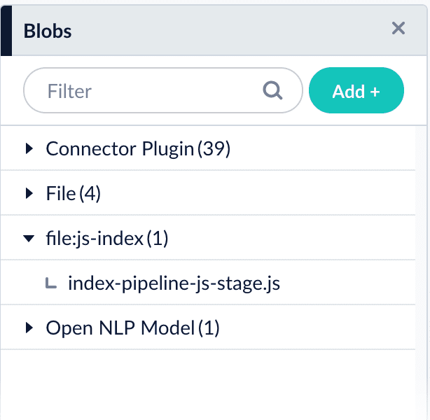 Uploaded JavaScript blob in the blob manager