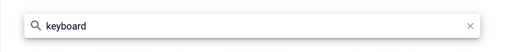 Simulator search bar