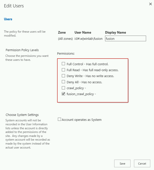 SharePoint Permission Policy Level