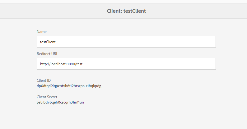 AEM client settings