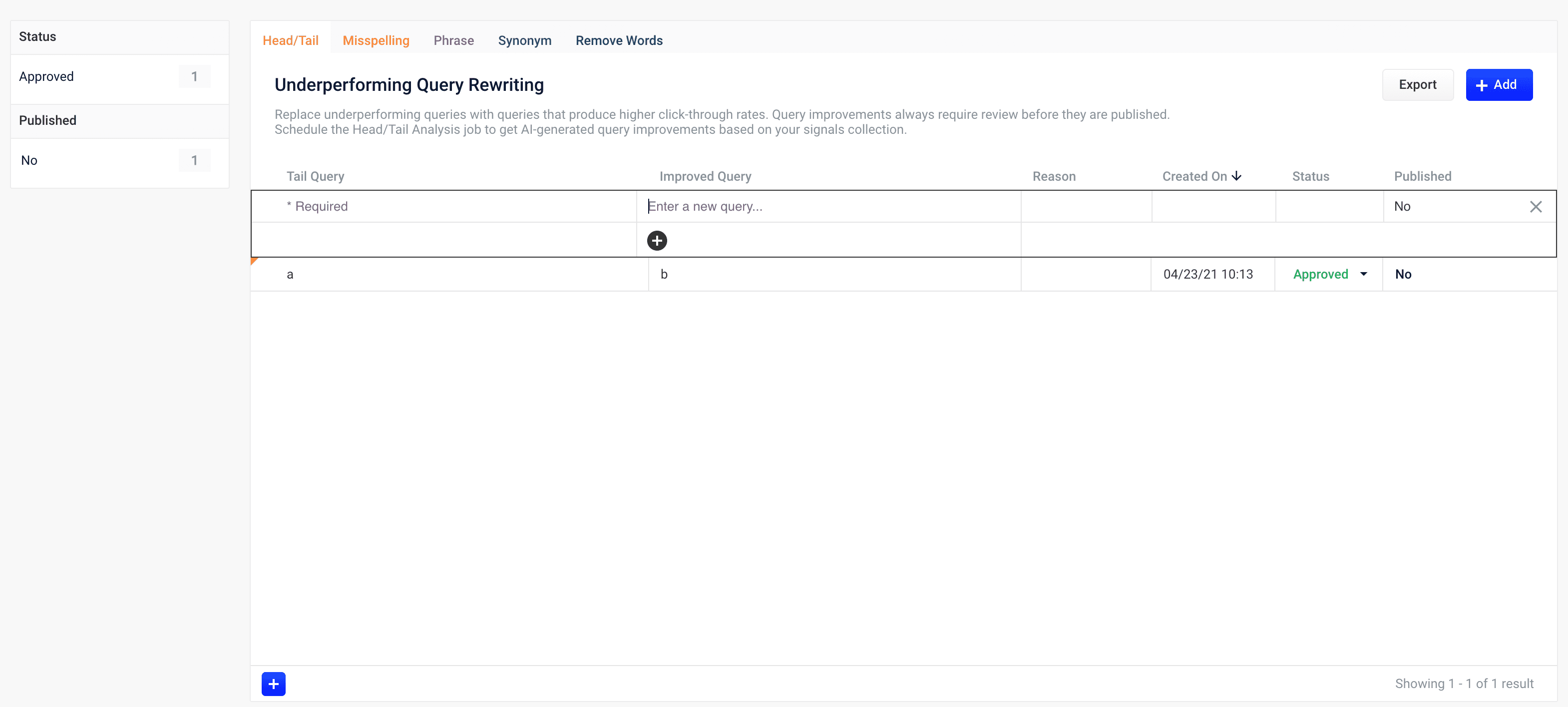 Add a query improvement