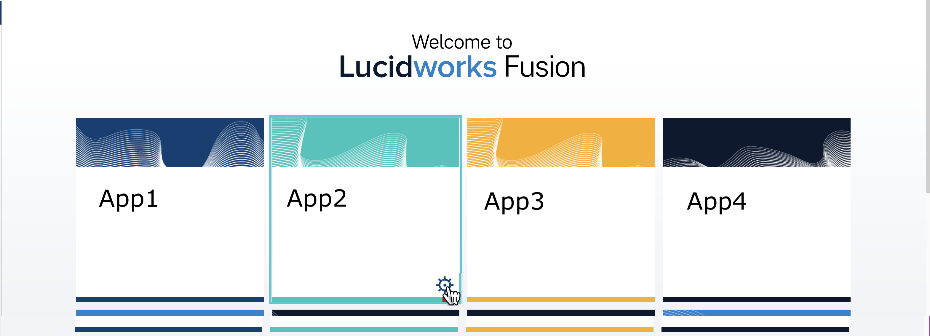 App config button