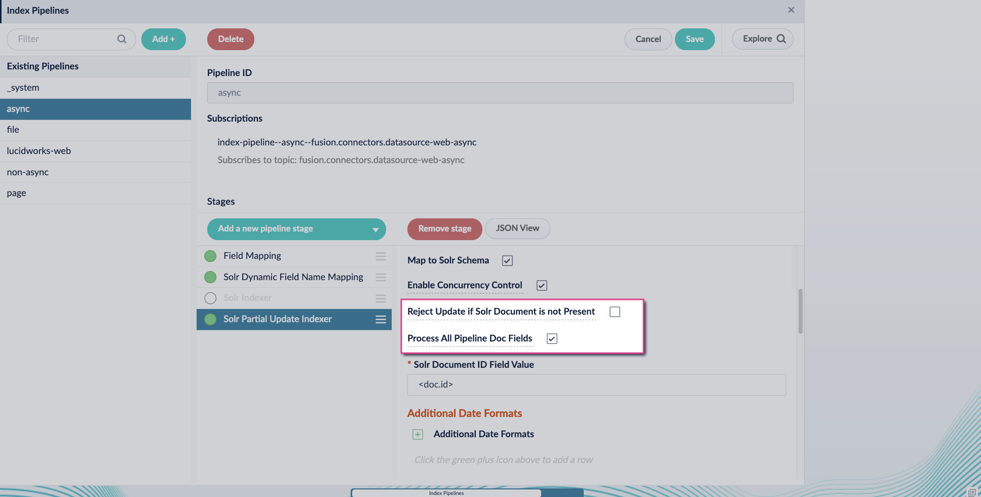 Tika config setup