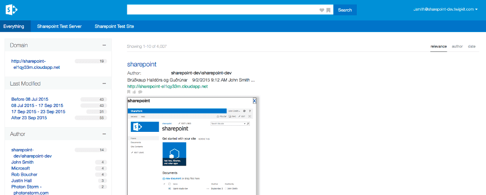 Office 365 application example