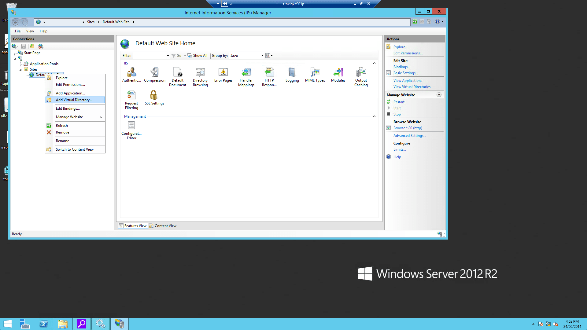 IIS screenshot