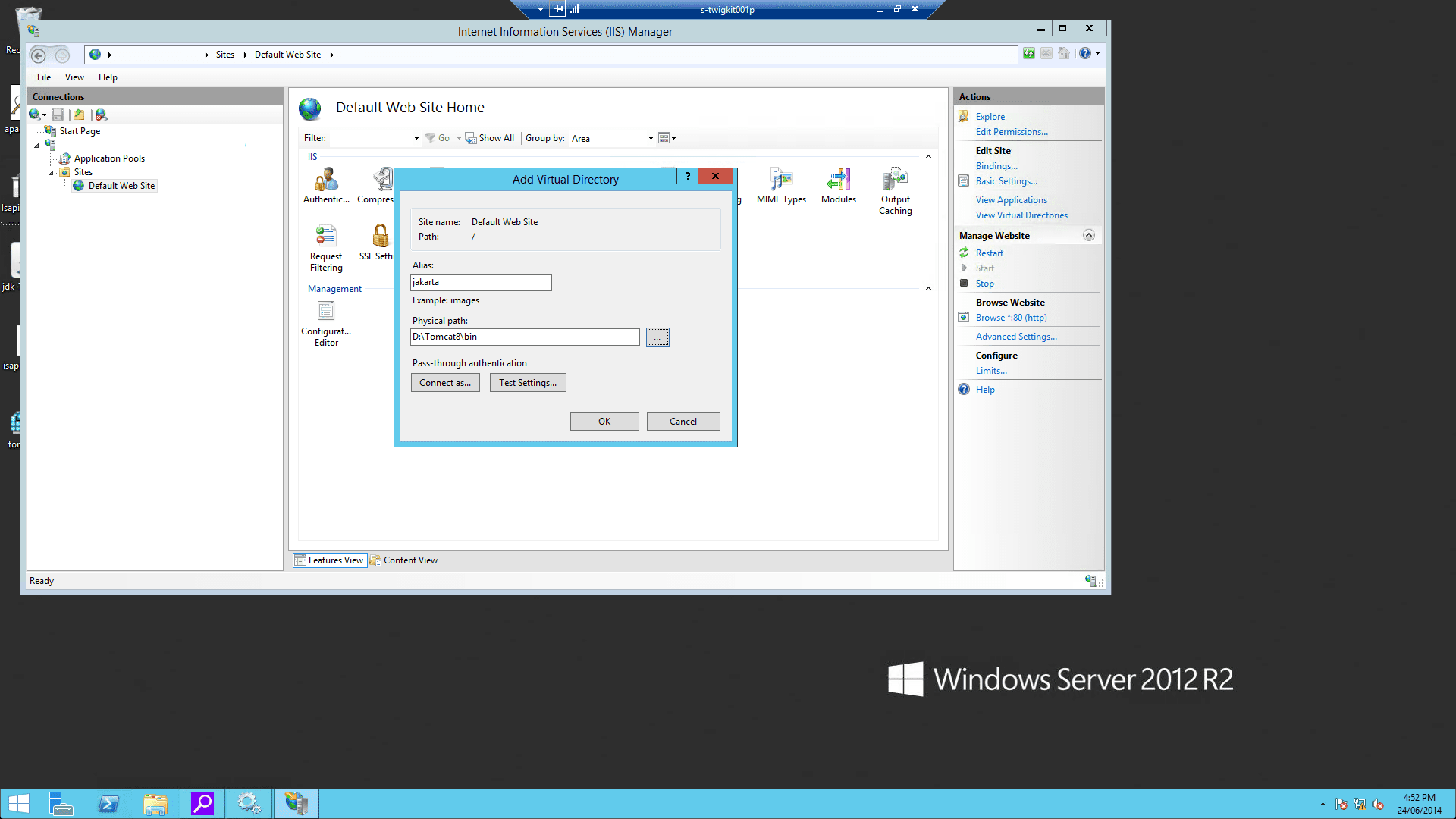 IIS screenshot
