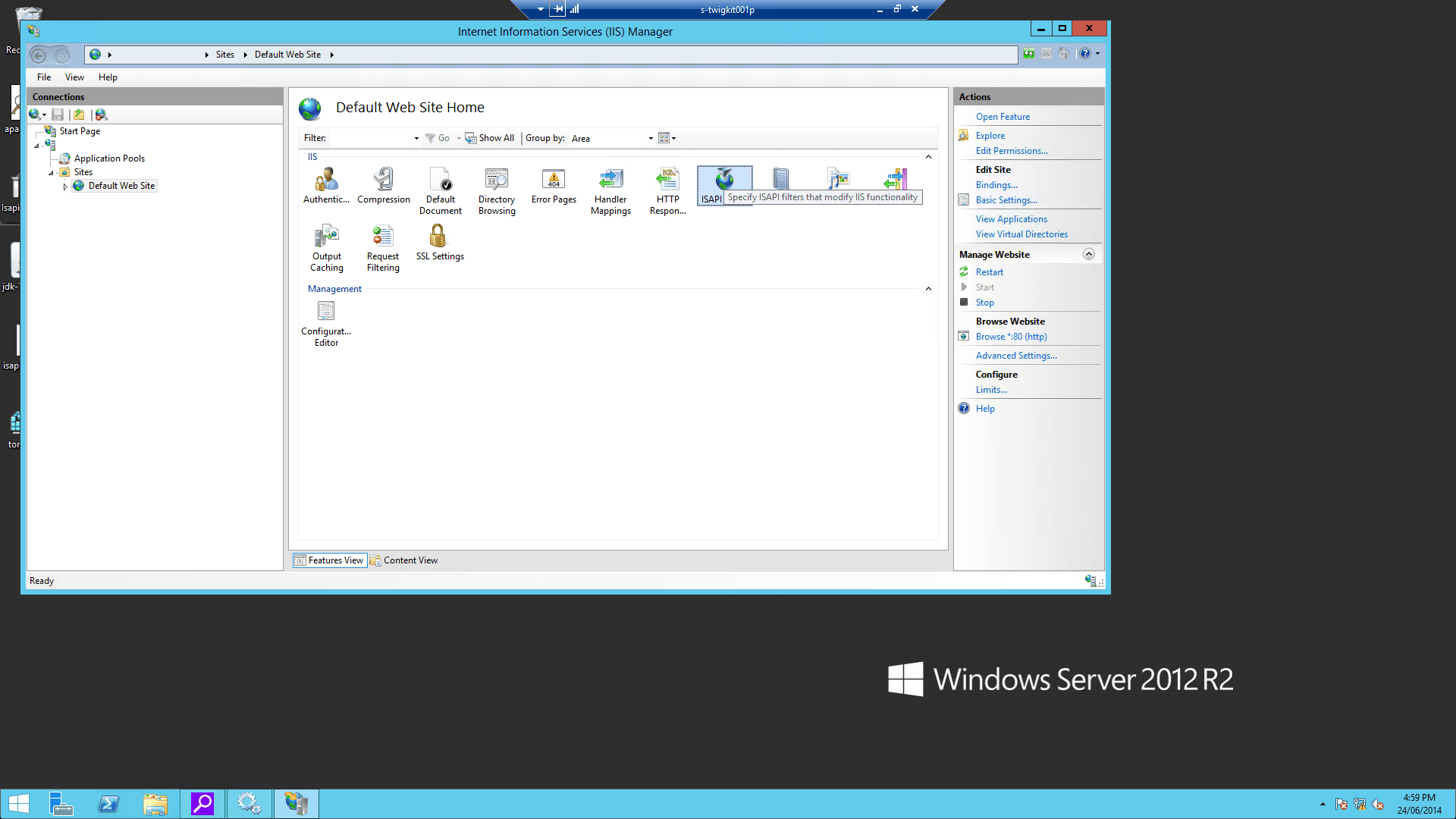 IIS screenshot