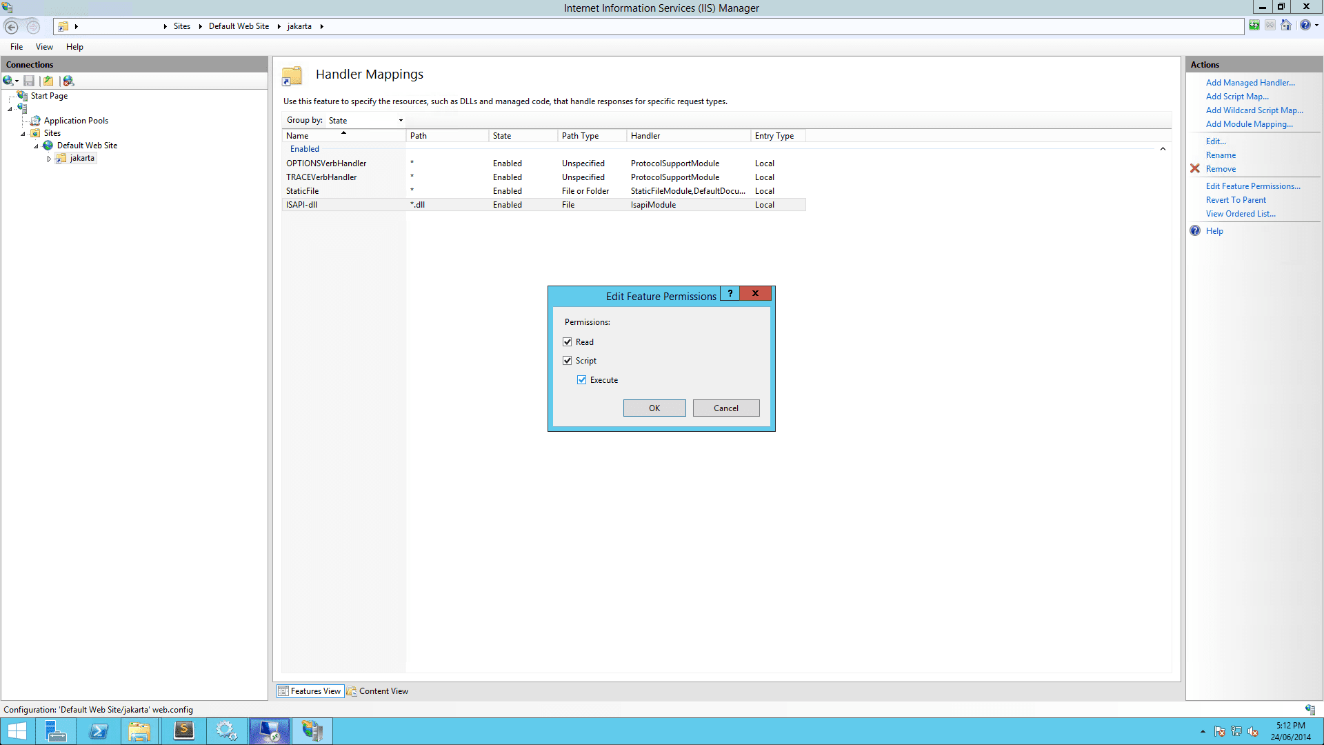IIS screenshot