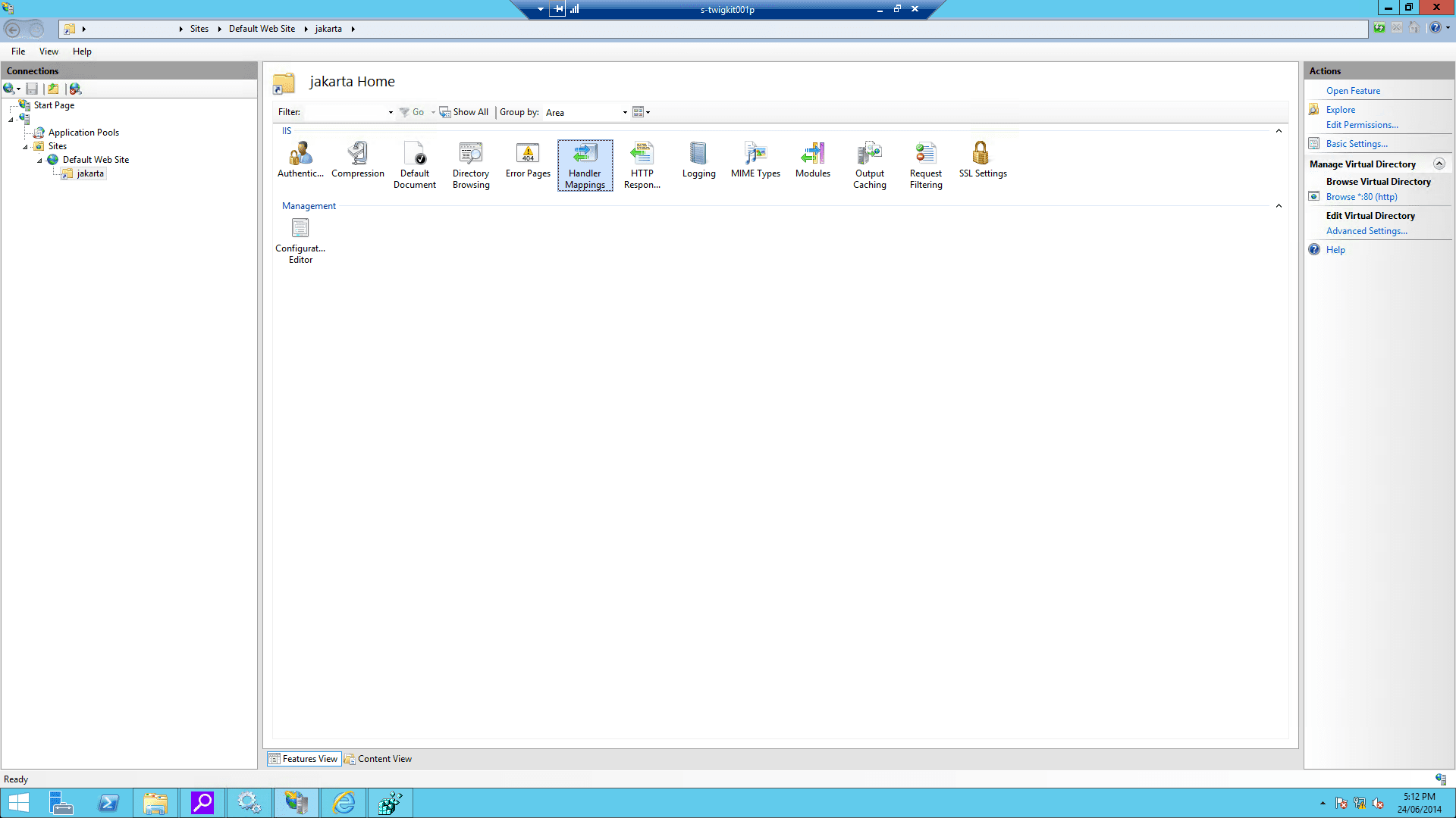 IIS screenshot
