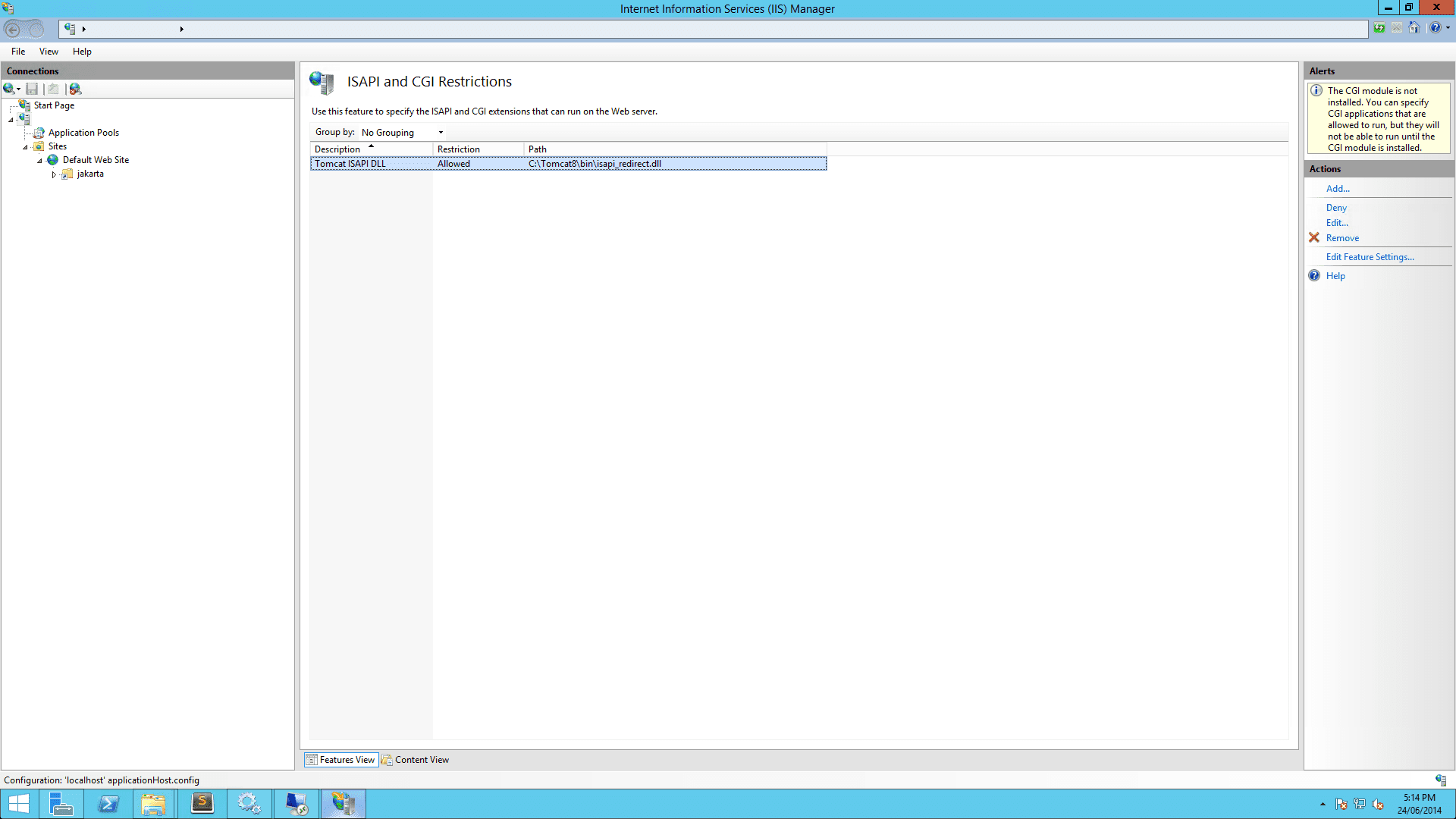 IIS screenshot