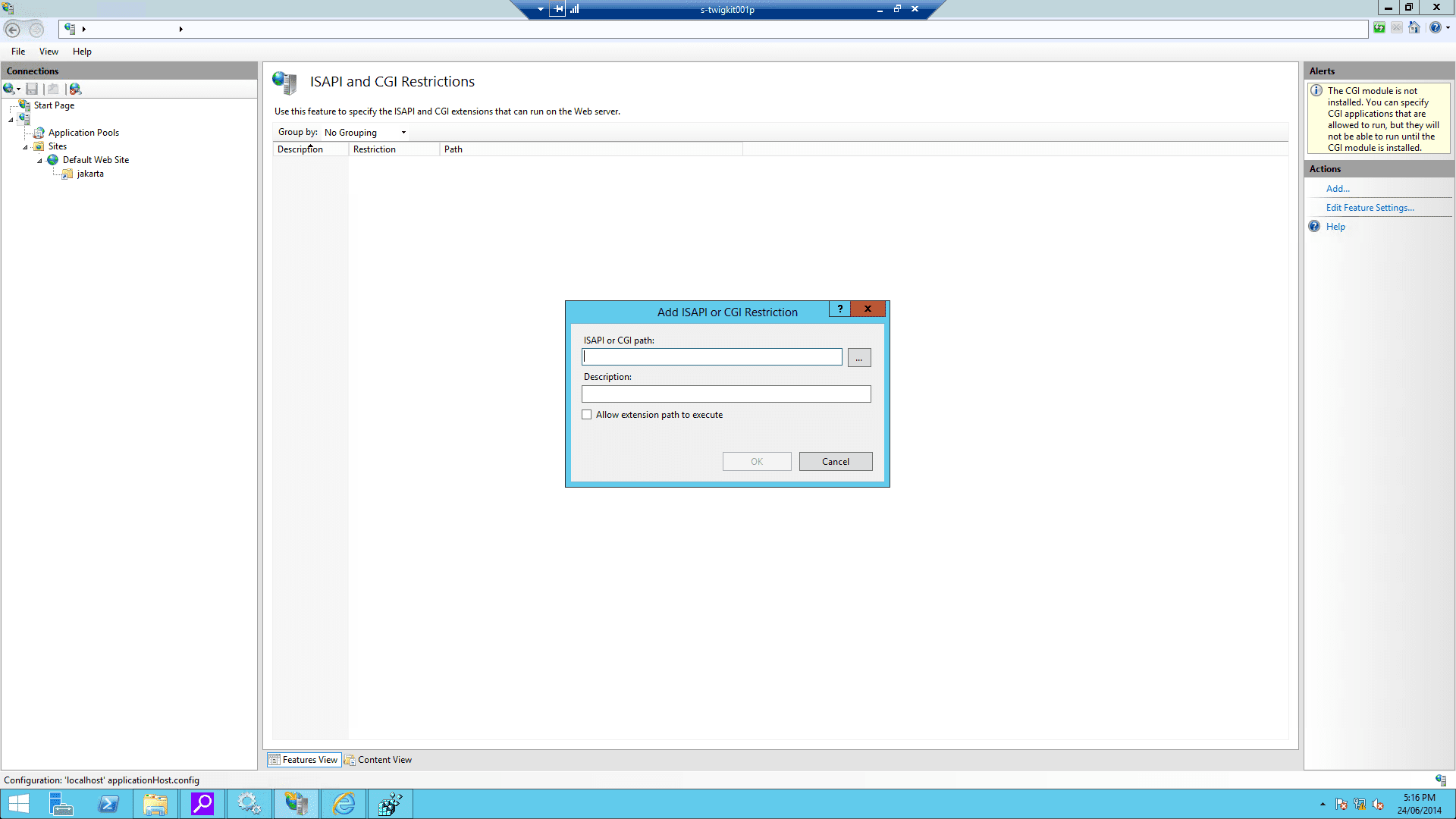 IIS screenshot