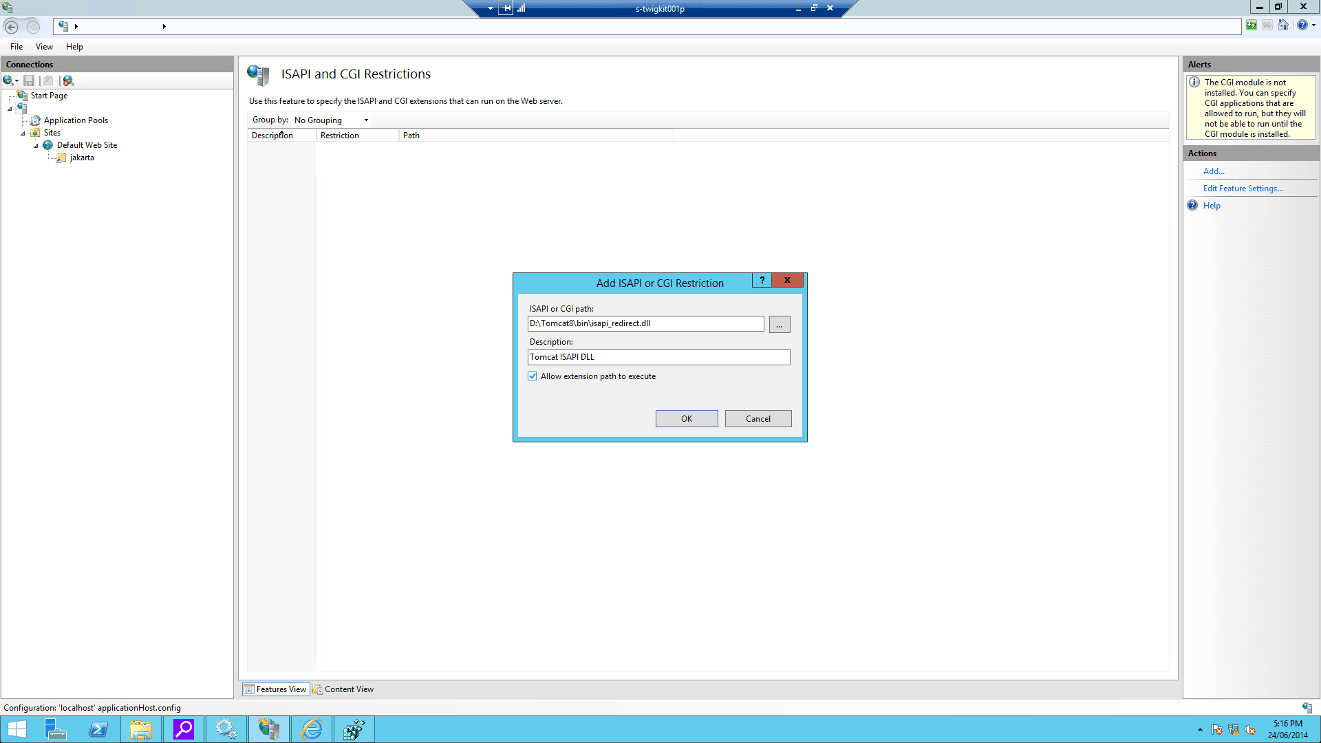 IIS screenshot