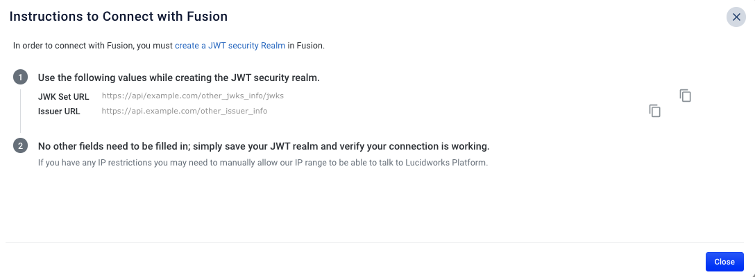 Connect with Fusion