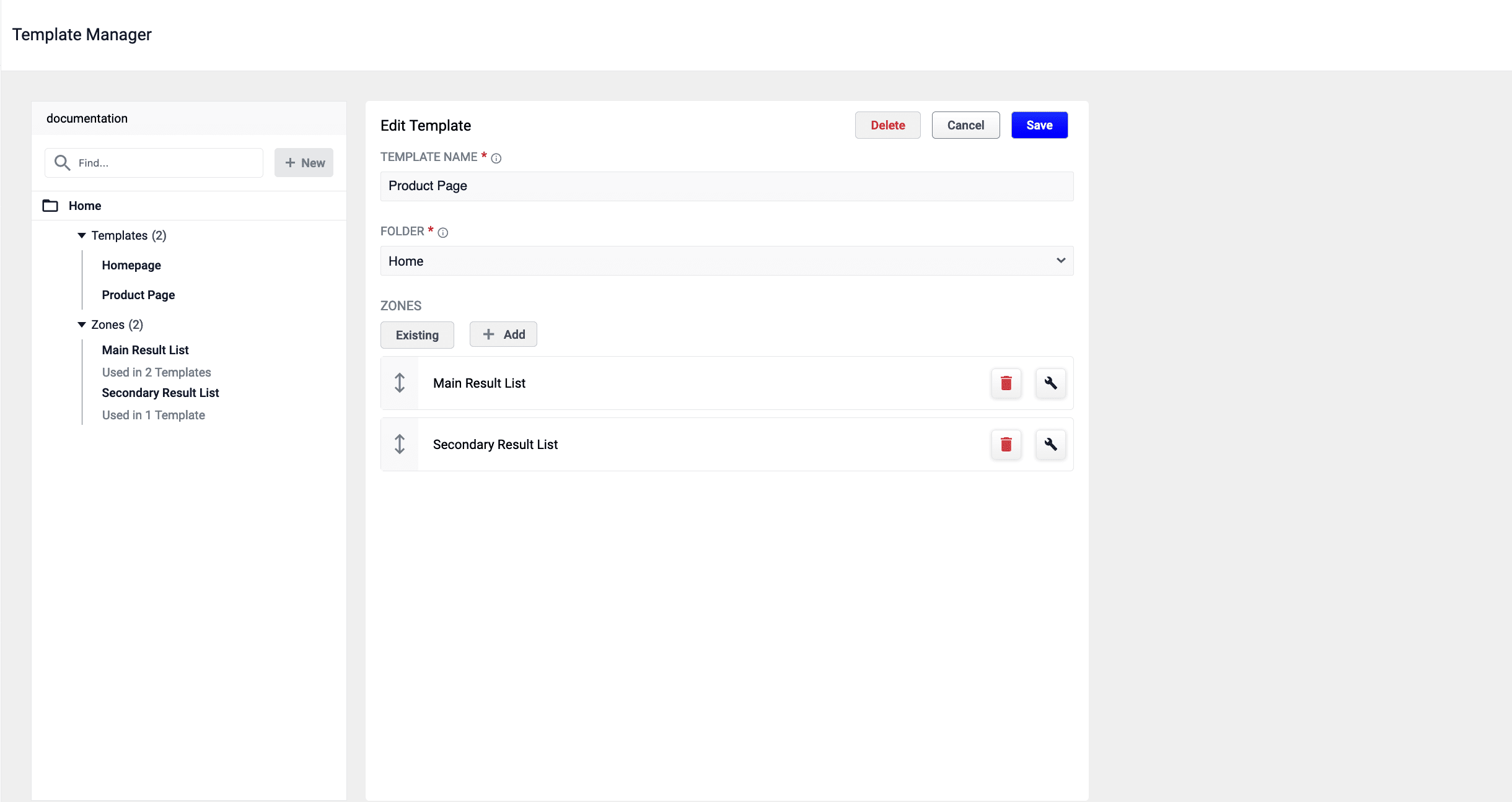Template Manager