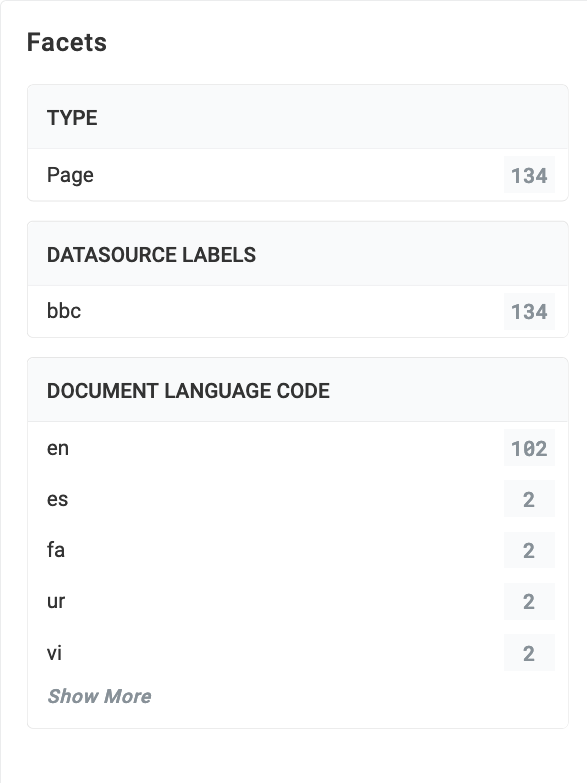 Experience Optimizer Facets